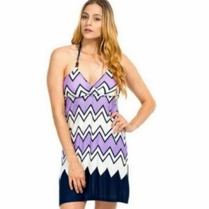 Halter Top Chevron Dress